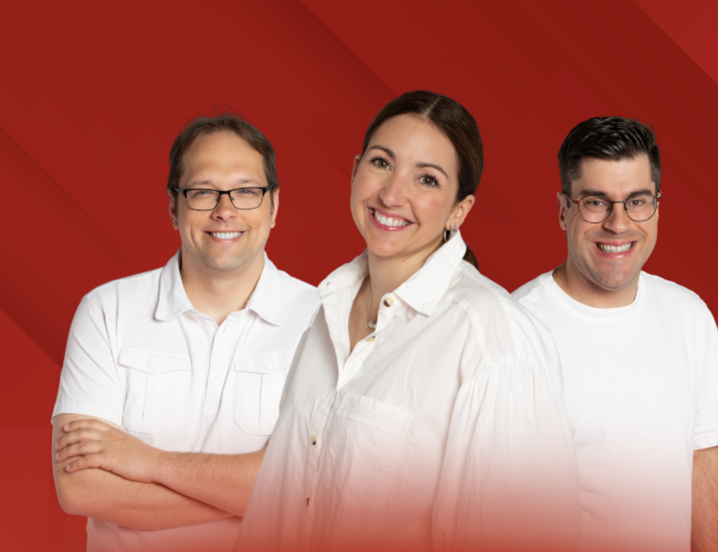 Marie-Ève Dupré, Martin Désilets et Mathieu Majeau anime M105 Le Matin, l'émission matinale de M105 FM, la radio de la Haute-Yamaska et Brome-Missisquoi. (Photo: site web de M105)